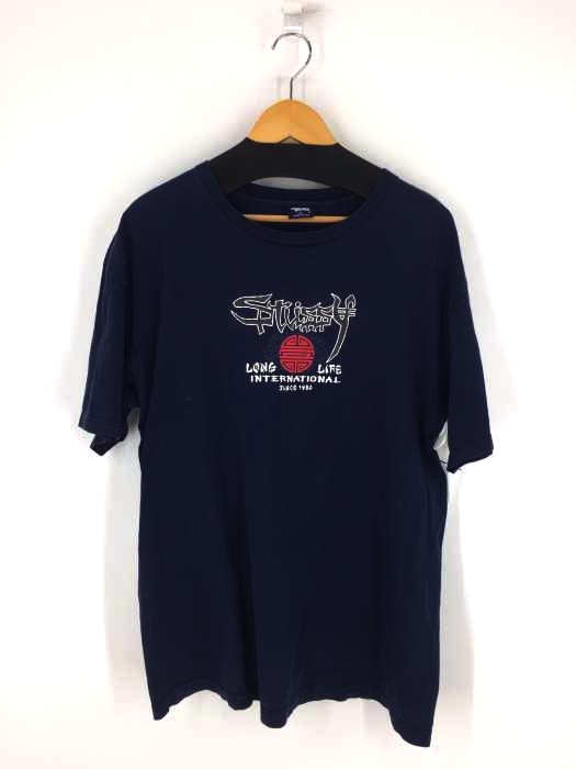 Stussy（ステューシー） 90S 紺タグ USA プリントクルーネックカットソー メンズ トップス