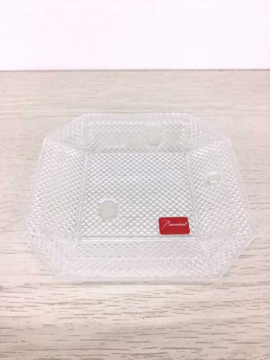 Baccarat（バカラ） パンピーユ　ダイヤモンドプレート　ロゴ入りガラストレイ レディース ファッション雑貨