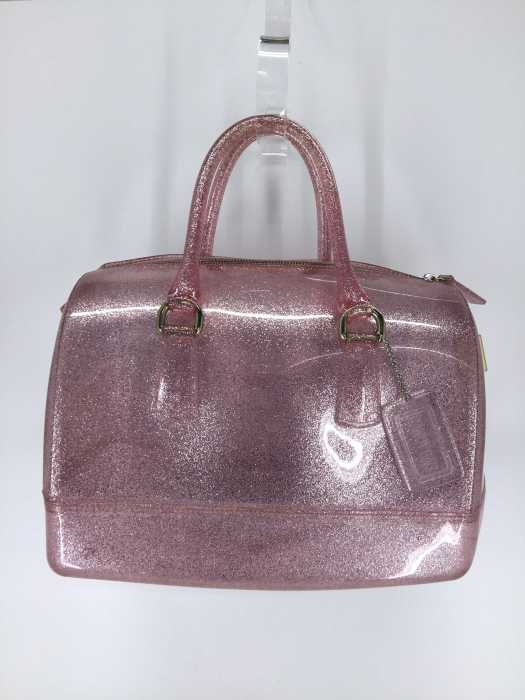 FURLA（フルラ） CANDY BAG ラメ入りクリアハンドバッグ レディース 