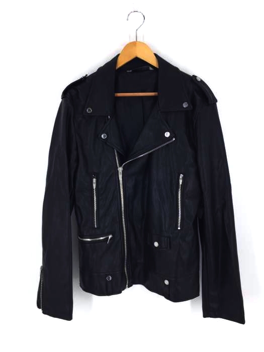 ZARA MAN（ザラマン） フェイクレザー ダブルライダースジャケット メンズ アウター