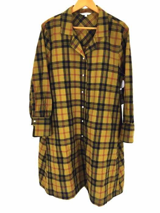 moussy (マウジー) FAUX PEARL TARTAN LONG SHIRT レディース ワンピース