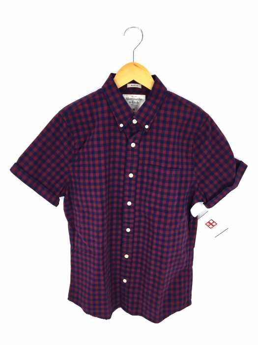 Abercrombie & Fitch（アバクロンビーアンドフィッチ） 半袖チェックシャツ メンズ トップス