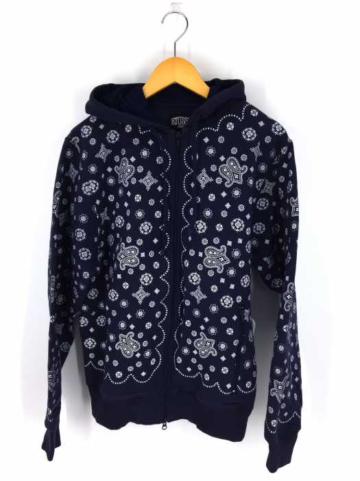 STUSSY （ステューシー） ペイズリージップアップパーカー メンズ トップス