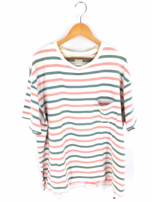 YSTRDYs TMRRW（イエスタデイズトゥモロー） BORDER BAGGY TEE SS メンズ トップス