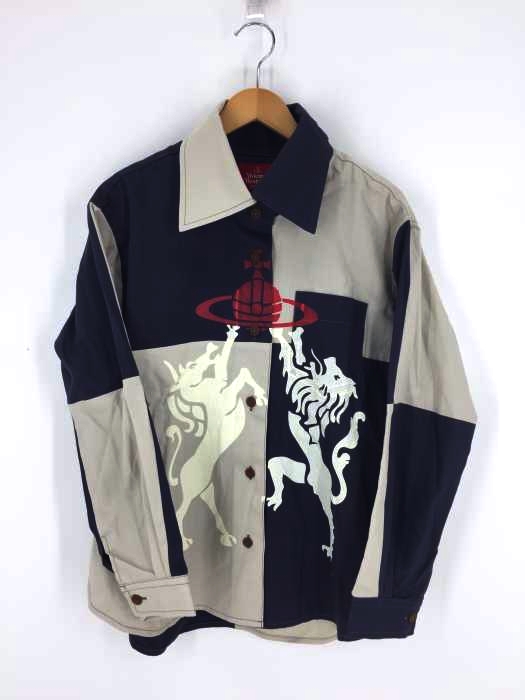 Vivienne Westwood RED LABEL（ヴィヴィアンウエストウッドレッドレーベル） ホース&ライオン ブロッキング シャツ レディース トップス