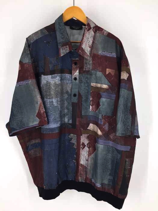 USED古着（ユーズドフルギ） Fulton Street 90s USA製 ハーフボタン 総柄シャツ メンズ トップス
