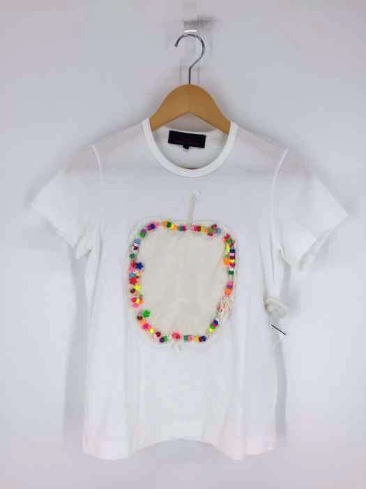 tricot COMME des GARCONS(トリココムデギャルソン) AD2011 ビーズデザインTシャツ レディース トップス