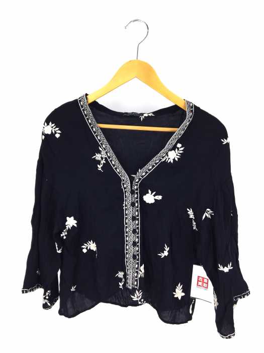 ZARA WOMAN （ザラ ウーマン） 花柄レーヨンカーディガン レディース トップス