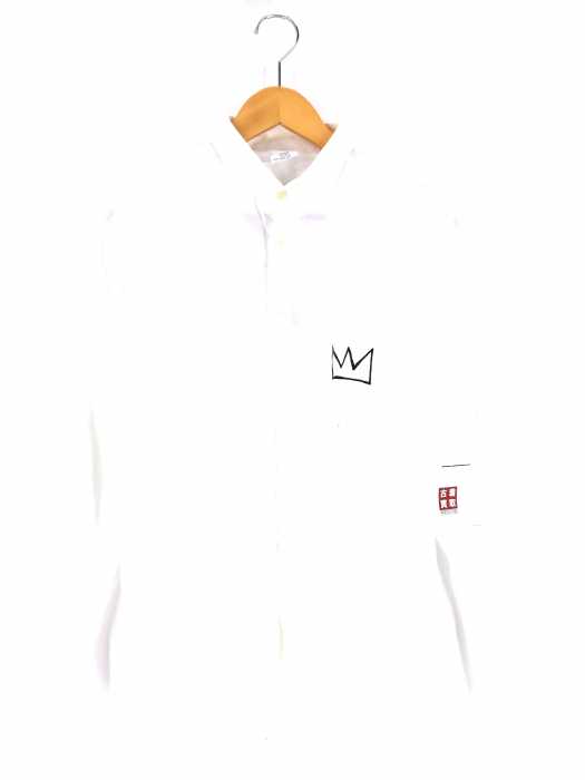 RAGEBLUE (レイジブルー) Jean-Michel Basquiat ペイントシャツ メンズ トップス