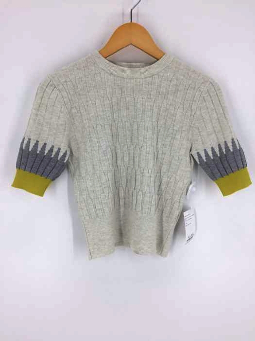 furfur（ファーファー） カラージグザグスリーブリブプル レディース トップス