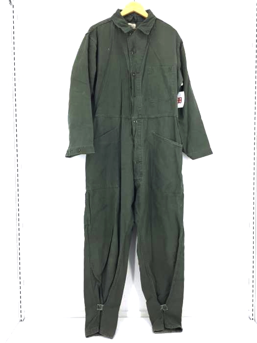 USED古着（ユーズドフルギ） 米軍 OG-107 COTTON SATEEN ユーティリティーカバーオール メンズ オールインワン