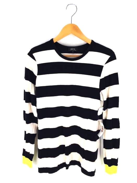 A.P.C.(アーペーセー) ボーダークルーネックカットソー メンズ トップス