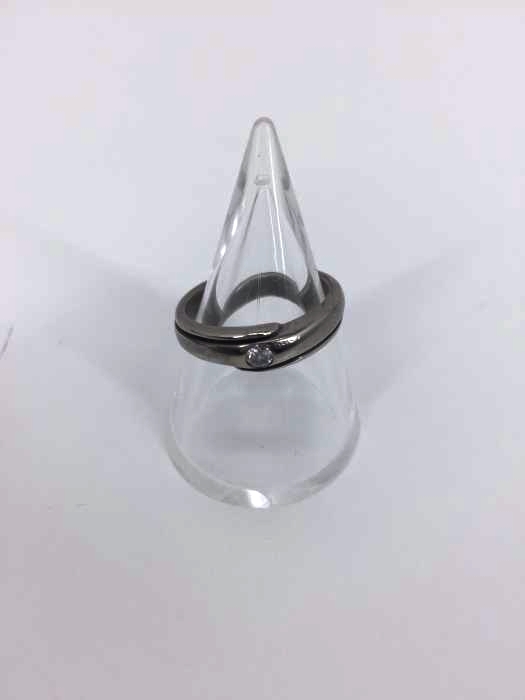 USED古着（ユーズドフルギ） 925 フロントダイヤシルバーリング メンズ アクセサリー