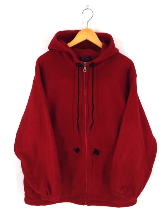 LANDS END（ランズエンド） 90s USA製 フリース ジップアップパーカー メンズ トップス