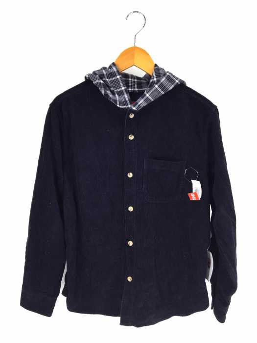 Supreme(シュプリーム) 18AW Hooded Color Blocked Corduroy Shirt メンズ トップス
