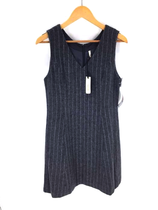 Soareak ソアリーク ストライプ柄ウール混ワンピース レディース ワンピース ブランド古着買取販売バズストア