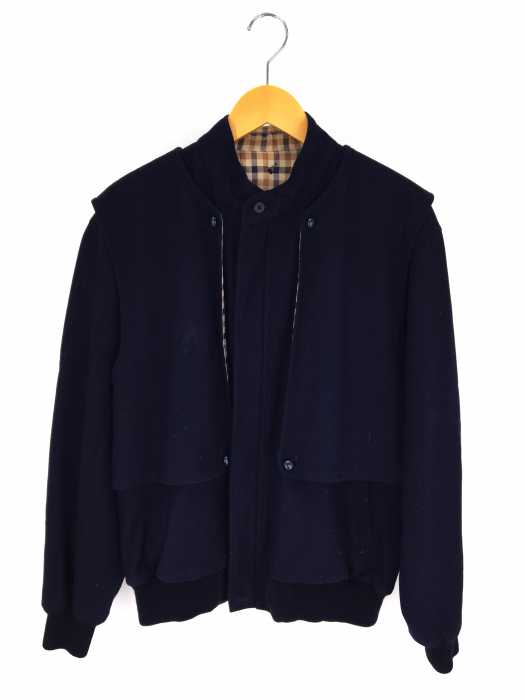 AQUASCUTUM （アクアスキュータム） ウールジップアップブルゾン メンズ アウター