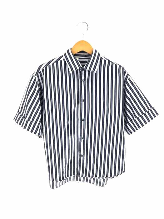 N.HOOLYWOOD （エヌハリウッド） OVER STRIPED SHORT SLEEVE SHOIRTS. メンズ トップス