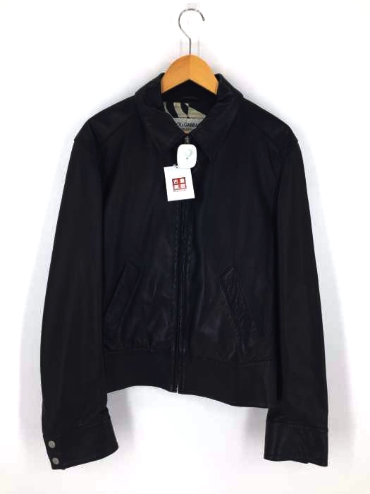 DOLCE&GABBANA（ドルチェアンドガッバーナ） VERA PELLE REAL LEATHER JACKET 裏地ゼブラ メンズ アウター