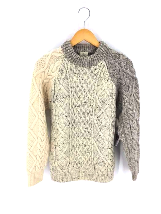 BEAUTY&YOUTH UNITED ARROWS（ビューティーアンドユースユナイテッドアローズ） 切替クルーネックケーブルニット レディース トップス