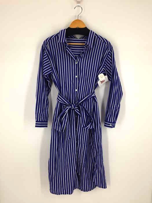 PLST（プラステ） ストライプ柄シャツワンピース レディース ワンピース