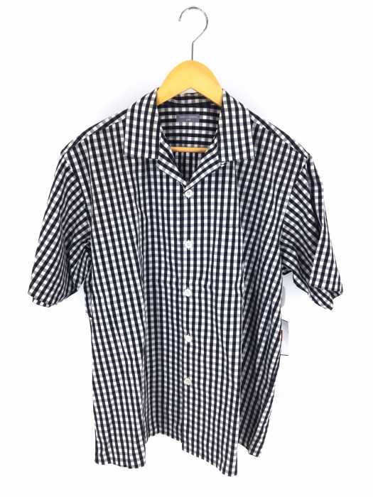 COMME des GARCONS HOMME (コムデギャルソンオム) AD1999 チェック柄半袖オープンカラーシャツ メンズ トップス