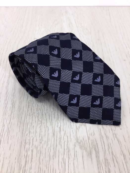 EMPORIO ARMANI （エンポリオアルマーニ） イタリア製 ロゴシルクネクタイ メンズ ファッション雑貨