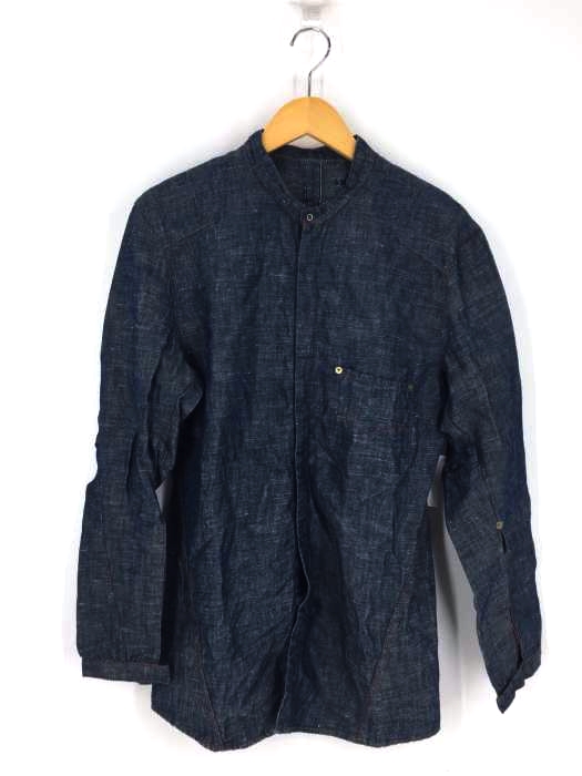 Levis（リーバイス） コットンリネンノーカラーデニムシャツ メンズ トップス