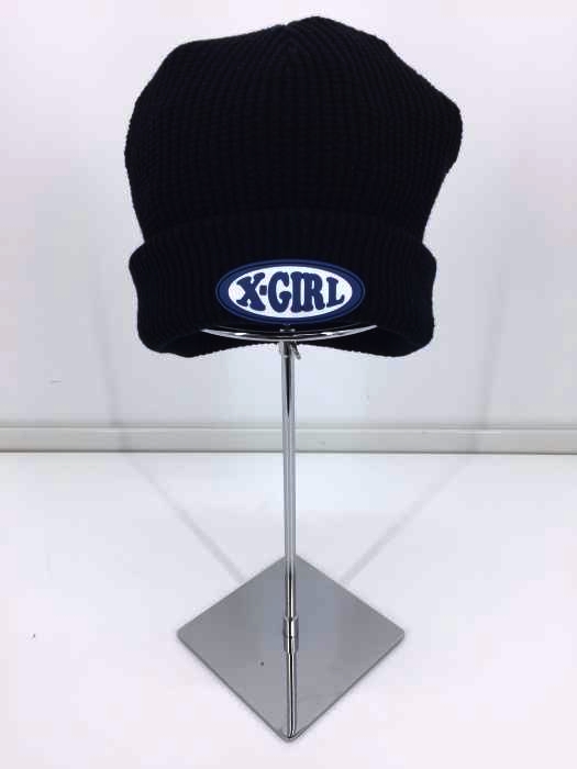 X-girl（エックスガール） STRIPED WAFFLE KNIT CAP レディース 帽子
