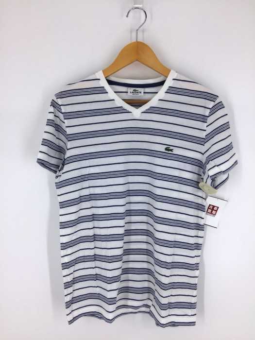 LACOSTE （ラコステ） VネックボーダーTシャツ メンズ トップス