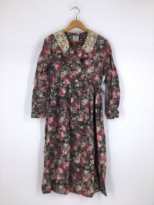 LAURA ASHLEY (ローラアシュレイ) 花柄長袖ワンピース レディース ワンピース