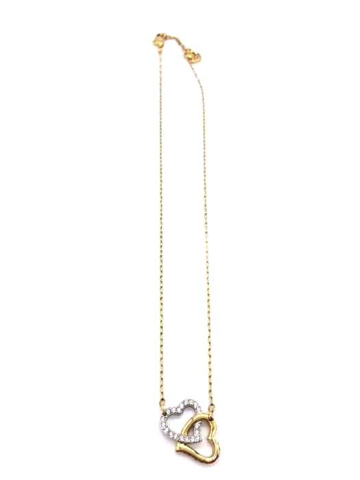 SWAROVSKI（スワロフスキ） Match クリスタルガラス ダブルオープンハート ネックレス レディース アクセサリー