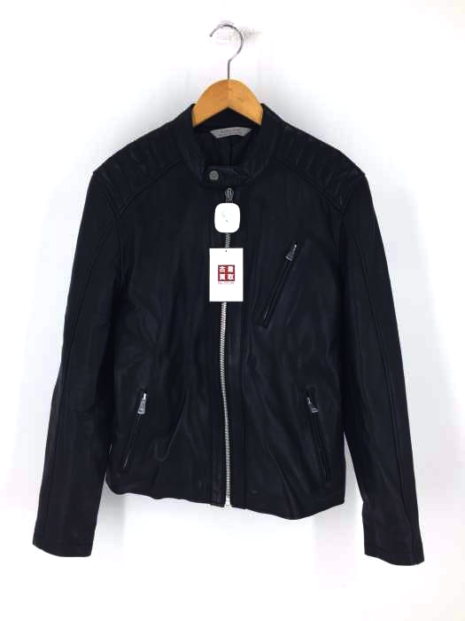 ZARA MAN(ザラマン) フェイクレザー シングルバイカージャケット メンズ アウター