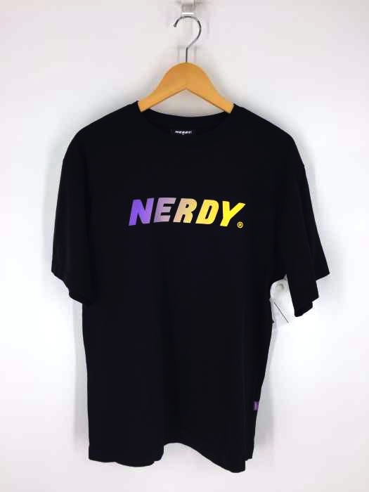 nerdy（ノルディー） Gradation Logo 1/2 Sleeve T-shirt メンズ トップス