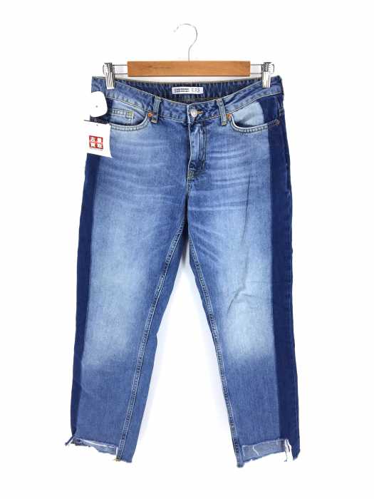 ZARA BASIC （ザラベーシック） 加工カットオフデニムパンツ レディース パンツ