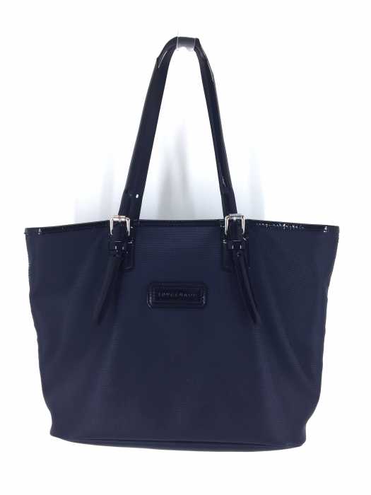 LONGCHAMP（ロンシャン） エナメル切替 トートバッグ レディース