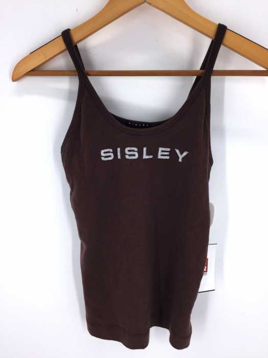 SISLEY(シスレー) ラメロゴキャミソール レディース トップス