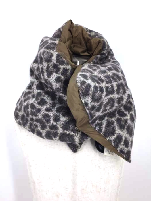 FACETASM(ファセッタズム) LEOPARD DOWN MUFFLER メンズ ファッション雑貨