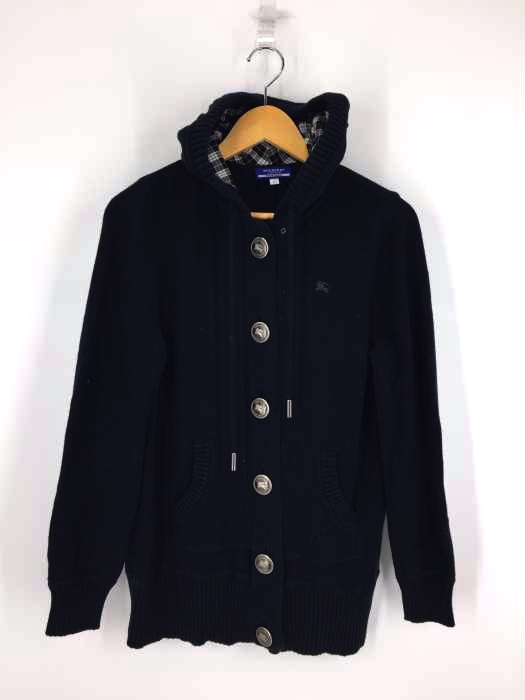 BURBERRY BLUE LABEL(バーバリーブルーレーベル) 6B ロングフーディーニットカーディガン レディース トップス