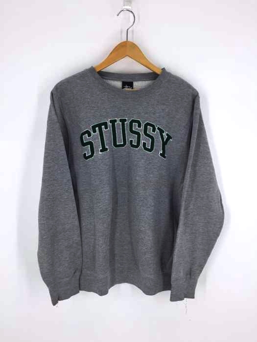 Stussy（ステューシー） USA製 ワッペンロゴクルーネックスウェット メンズ トップス