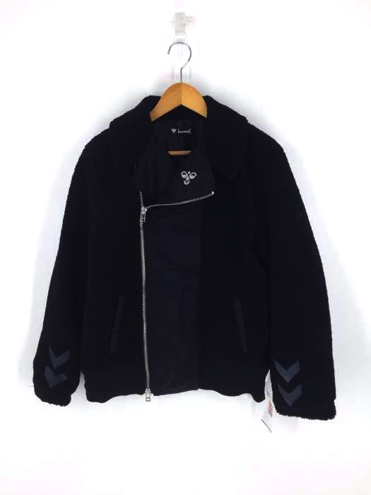 HUMMEL（ヒュンメル） ボア切り替えライダースジャケット メンズ アウター