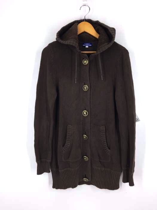 BURBERRY BLUE LABEL（バーバリーブルーレーベル） 6B ロングフーディーニットカーディガン レディース トップス