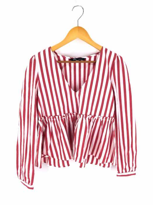 ZARA（ザラ） ストライプ柄ブラウス レディース トップス