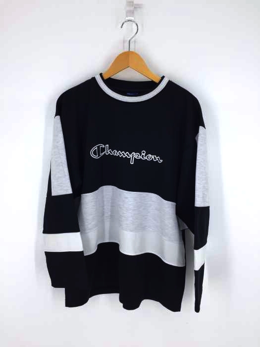 Champion（チャンピオン） 異素材切替クルーネックスウェット メンズ トップス