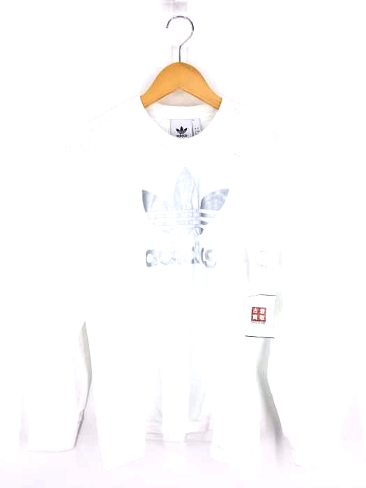adidas Originals（アディダスオリジナルス） TREFOIL LS TEE WHITE メンズ トップス