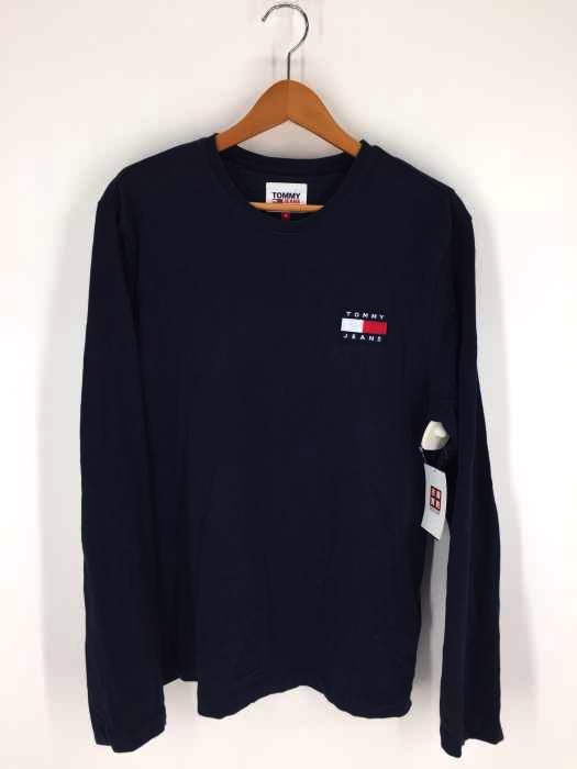 tommy jeans(トミージーンズ) Longsleeve Badge Biały Regular Fit メンズ トップス