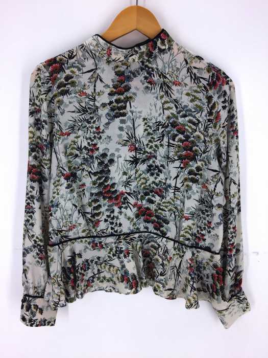 ZARA BASIC(ザラベーシック) 花柄長袖ブラウス レディース トップス