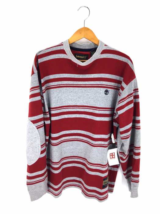 Timberland （ティンバーランド） エルボーパッチボーダークルーネック メンズ トップス