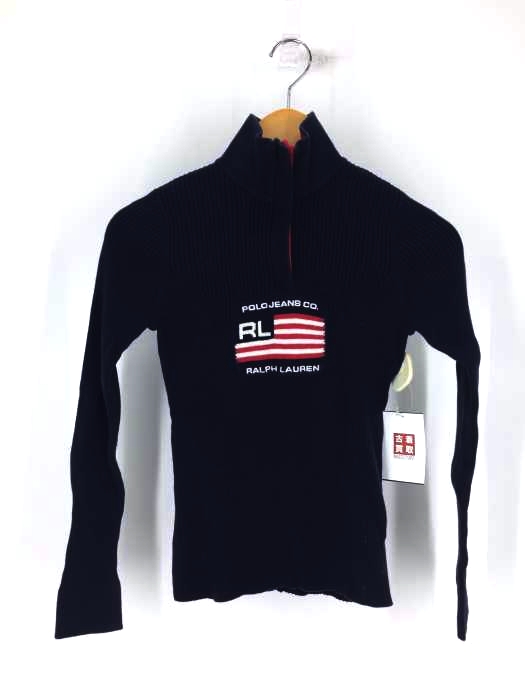 POLO JEANS COMPANY RALPH LAUREN（ポロジーンズカンパニーラルフローレン） ハイネック ハーフジップリブニット レディース トップス