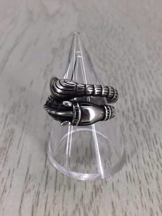 USED古着(ユーズドフルギ) シルバー925刻印 ホースモチーフリング メンズ アクセサリー